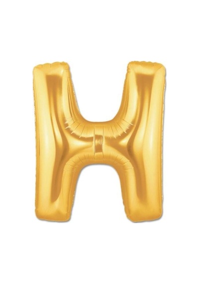 H Harf Folyo Balon Altın Renk 40 İnç Bx40 Diğer