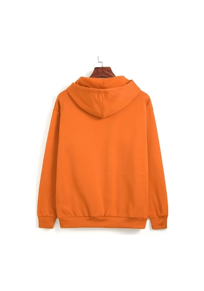 Uyguntarz Beyim Ne Derse O Olur Katlamalı Sweatshirt Turuncu