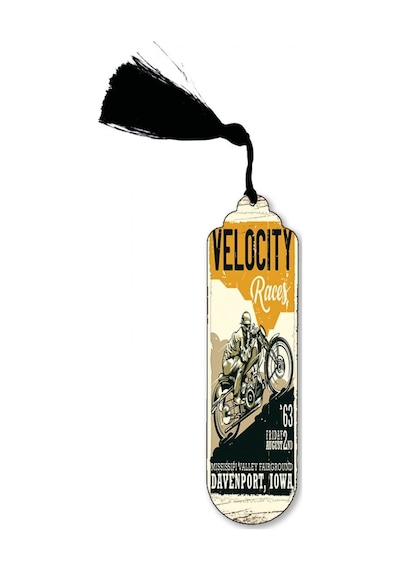CoŞafak Özel Velocity Tasarımlı Metal Kitap - Defter Ayracı 15*5c
