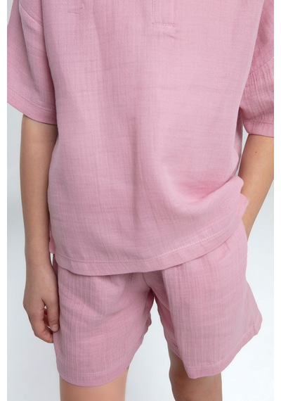 Rolypoly Kız Çocuk Pembe Şort Takım Rp3627-c-v2 Pembe