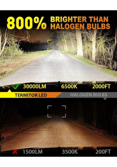 Fahren H4 New Termitor 120w 30000 Lümen 6500k 1:1 Halojen Boy Led Ampül