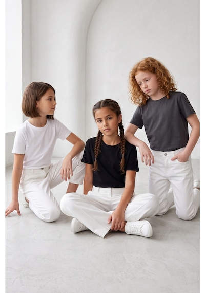 Kiagu Kız Erkek Çocuk Basic Tişört 3'lü Set Pamuklu Kısa Kollu Çocuk Tişört 2-13 Yaş T-shirt 3'lü Set9 Kiagu Kız Erkek Çocuk Basic Tişört 3'lü Set Pamuklu Kısa Kollu Çocuk Tişört 2-13 Yaş T-shirt 3'lü Set9