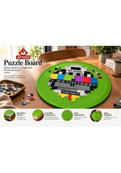 Art Puzzle Round Puzzle Board