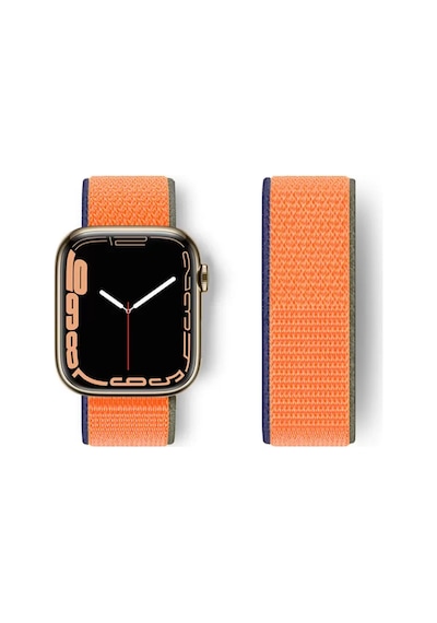 Watch 42mm Hasırlı Cırtcırtlı Kordon - Turuncu Diğer