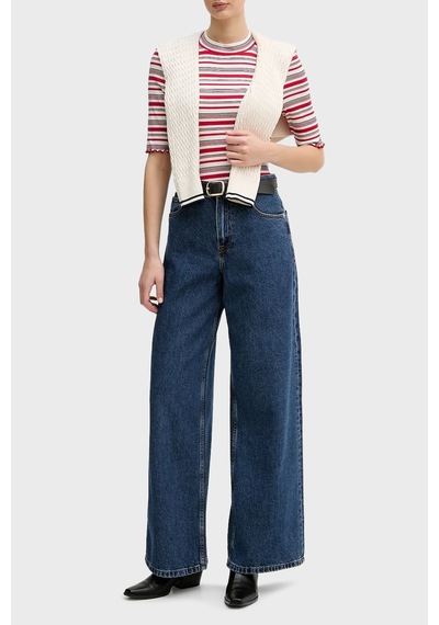 Tommy Hilfiger Bayan Kot Pantolon Ww0ww47695 1a5 Mavi Mavi
