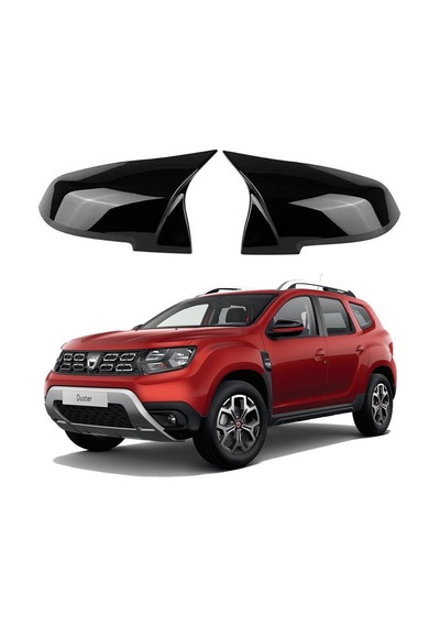 Dacia Duster 2018 Sonrası Parlak Siyah Batman-yarasa Ayna Kapağı