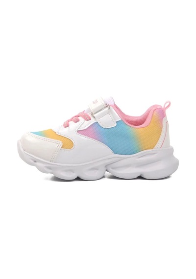 Pepino P-1373 Patik Spor Ayakkabı Beyaz Pembe Beyaz - Pembe