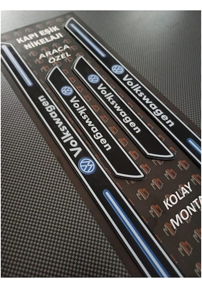 Volkswagen Passat B6 Kapı Eşiği + Logolu Çamurluk Venti Set