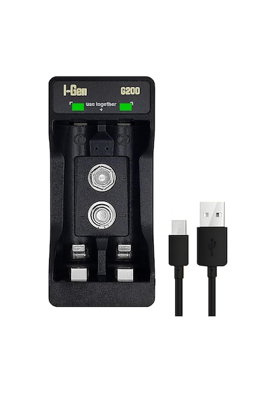 Batteries D915 2 Li Aa/aaa/9v Pil Şarj Aleti + 1 Adet Pro 9v 250 Mah Ni-mh Şarjlı Pil