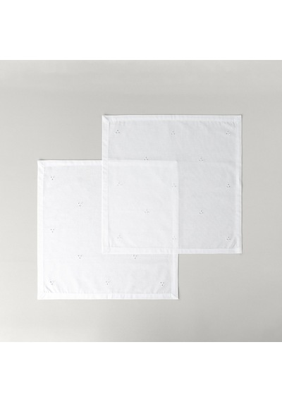 Linens Begonia 45x45 Cm 2'li Peçete Optik Beyaz Beyaz