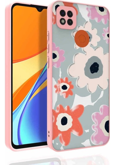 Xiaomi Redmi 9c Kılıf Desenli Kamera Korumalı Parlak Zore Nora Kapak NO5