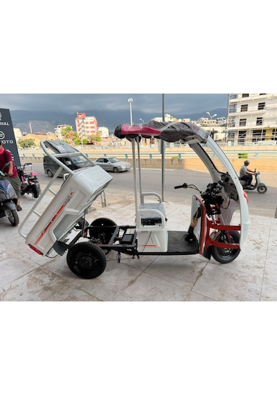 Skyjet Cargo Trıo 3 Tekerli Elektrikli Motosiklet Kirmızı