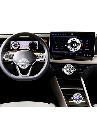 Volkswagen Tayron Uyumlu 10 İnç Dijital Gösterge,12,9 İnç Navigasyon 9h Nano Ekran Koruyucu 2li Set 001