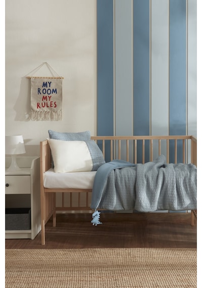 Karaca Home Bebek Harper %100 Pamuk Comfort Set Mavi