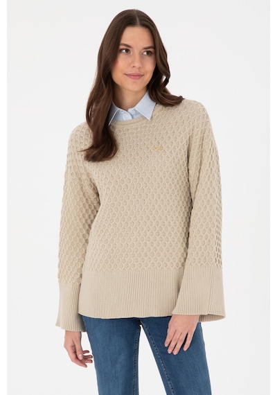 U.S. Polo Assn. U.s. Polo Assn. Kadın Açık Haki Kazak /triko 50314698-vr183 Acık Hakı