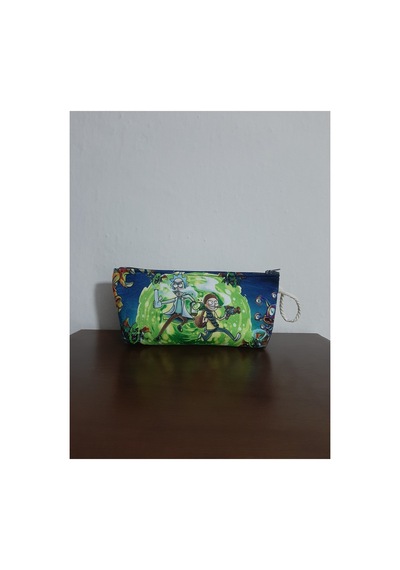 Rick And Morty Desenli Tasarım Kalemlik - Makyaj Çantası Diğer