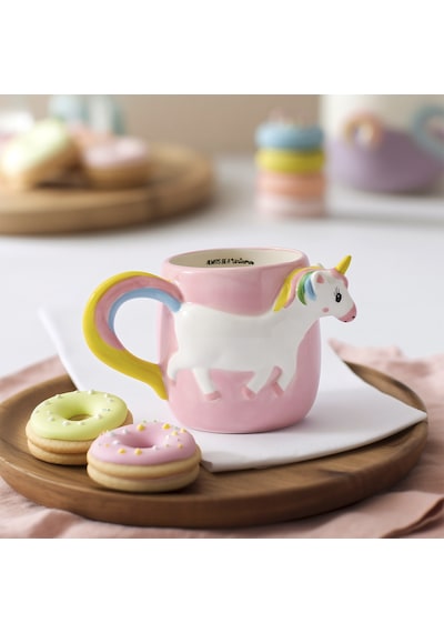 Aryıldız Cozy Unicorn Figürlü Kupa 500 Ml Çok Renkli