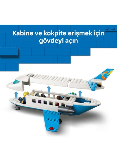 LEGO® City Yolcu Jeti 60492 - 4 Yaş ve Üzeri Çocuklar için 4 Minifigür İçeren Yaratıcı Oyuncak Yapım Seti (118 Parça)