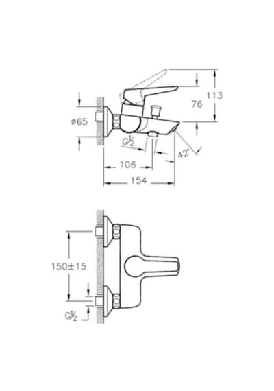 Artema Solid S Banyo Bataryası A42444 KROM