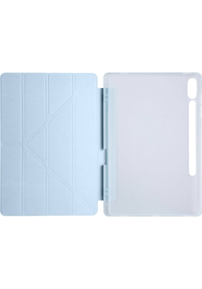 Samsung Galaxy Tab S10 Plus Uyumlu X820 12.4 İnç Katlanabilir Kalemlikli Standlı Akıllı Kılıf Kapaklı Kılıf