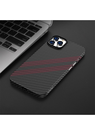 Hoco Apple Uyumlu iPhone 14 Pro 6.1 Kılıf Kevlar Texture Darbe Emici Telefon