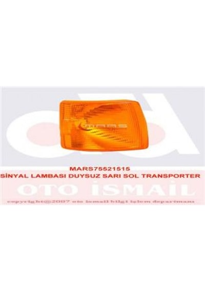 Sinyal - 604 - Lambası Sol Sarı Duysuz Volkswagen Transporter - Shophnrl - 1990-1996