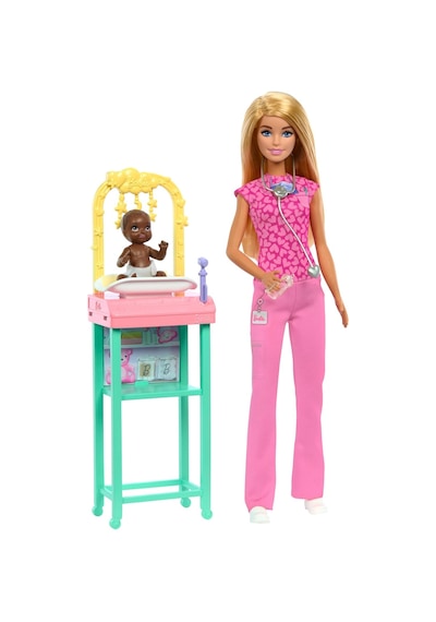 Barbie Bakım Temalı Kariyer Oyun Setleri Doktor Bebek Jcr72