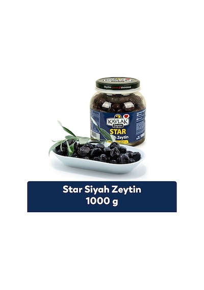 Kavlak Star Gemlik Siyah Zeytin Pet 1 KG