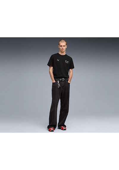 Puma Bmw Mms Ess Logo Tee Erkek Günlük Tişört 63489701 Siyah Siyah