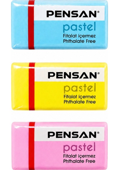 Pensan Pastel Renkli Silgi 3 Adet
