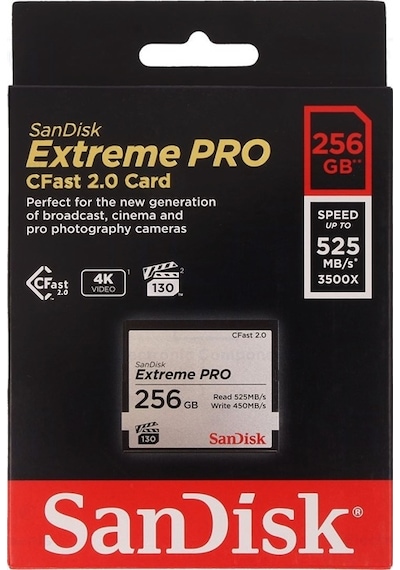 Sandisk Extreme Pro CFast 2.0 SDCFSP-256G-G46D 256 GB Hafıza Kartı