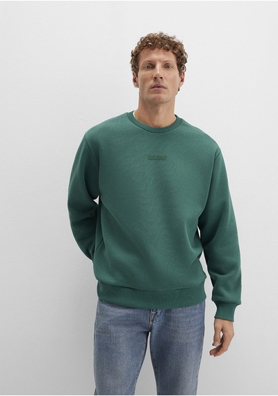 Mavi - Mavi Jeans Detaylı Yeşil Sweatshirt 0s10586-71874 Yeşil