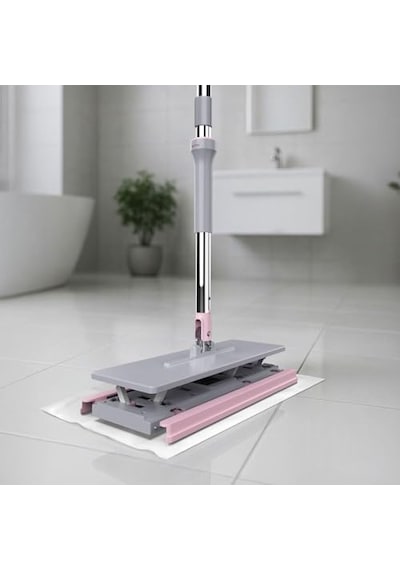 Mayaglory Click Mop Tüm Bezlere Uyumlu Click Mop 4xl Islak Mendillere Uyumlu Kendinden Sıkıştırmalı Paspas Açık Bej