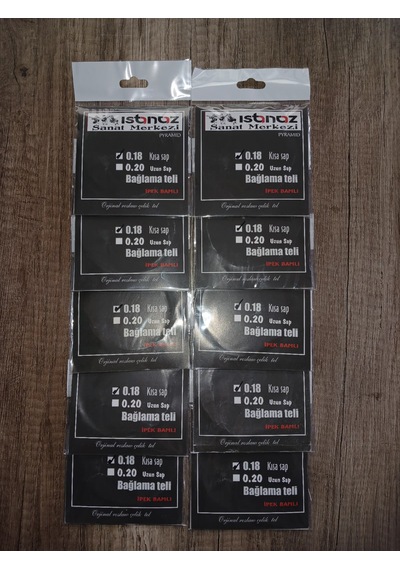Istanaz 0.18 Kısa Sap Bağlama Teli 10'lu Set
