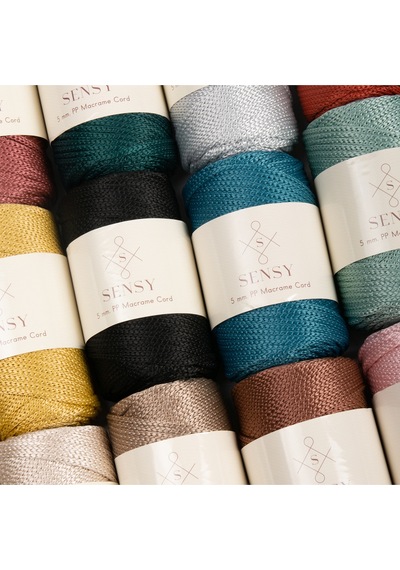 5 Mm - 400 Gr Polyester Makrome Ipi Mürdüm 95 M Polyester Makrome Ip Supla Ip Ve Çanta Ipliği