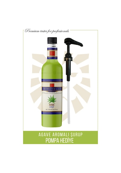 Simonelli Kahve Ve Kokteyl Şurubu Agave Aromalı 700 ML + Pompa