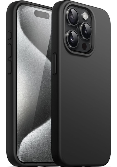Apple Uyumlu iPhone 16 Pro Max Renk / Siyah Lansman Arka Kapak Silikon Kılıf