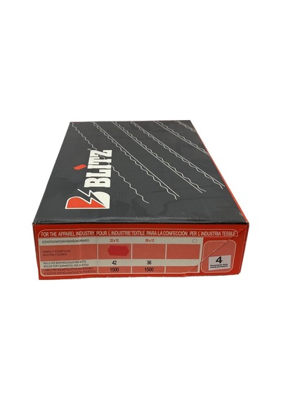 Etiketleme Makinesi 4 No Kırmızı Etiket / 12x22 42adet