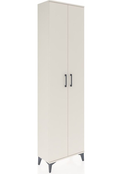 Arges Dolap 3 Raflı 2 Kapaklı Tek Askılı 60x30x221 Aytaşı-aytaşı Aytaşı