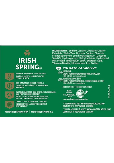 Irish Spring Moisture Blast Nemlendirici Banyo Sabunu 8li Paket Diğer