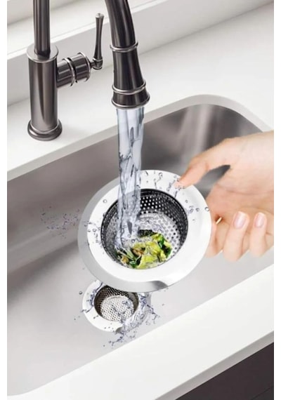 Paslanmaz Çelik Lavabo Süzgeci, 11.5 Cm, Büyük Boy, Evye Süzgeci, Amerikan Lavabo Süzgeci