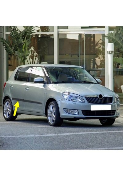 Skoda Fabia 2011-2014 Sağ Arka Kapı Çıtası Düz 5j6853754