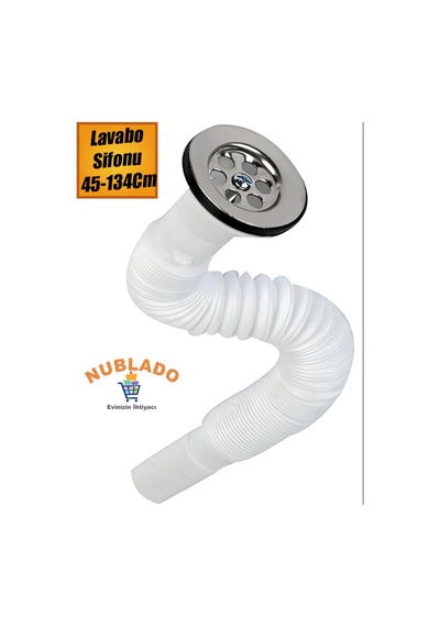 Sifon Körüklü Lavabo Evye Hortumu Sifonu Pis Su Gideri Borusu 45-134 Cm. Diğer