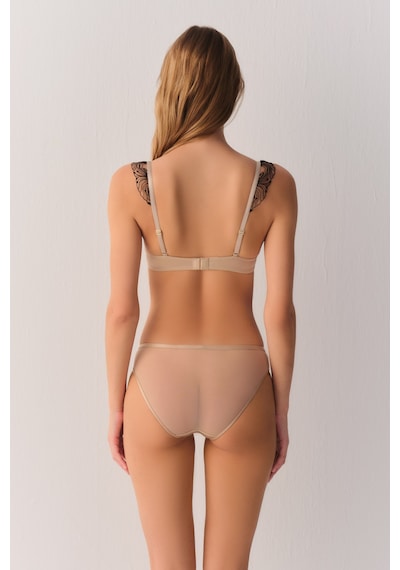 Suwen Tattoo Touch Dantelli Slip Külot St6009601010 Bej