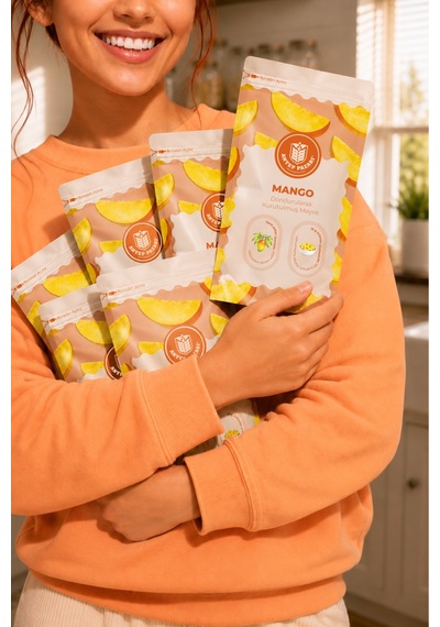 Mango Kuru Meyve Cipsi - Dondurularak Kurutulmuş Freeze Dried Çıtır Mango - 15g - 890564025 Diğer