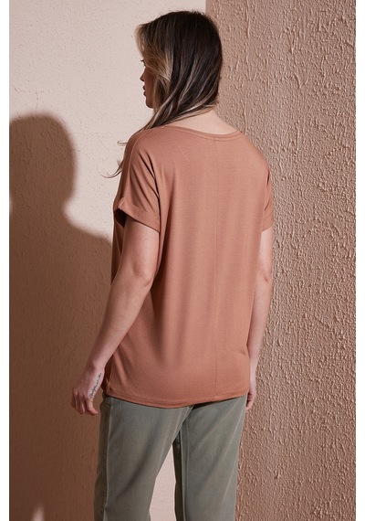 Fashion Friends Bayan T Shirt 26y0194k1 Kahve