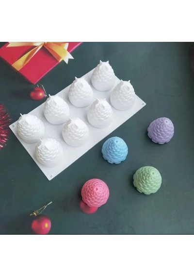 Ananas Şekilli 3d Silikon Pasta Mum Çikolata Sabun Kek Kalıbı Goldcakes