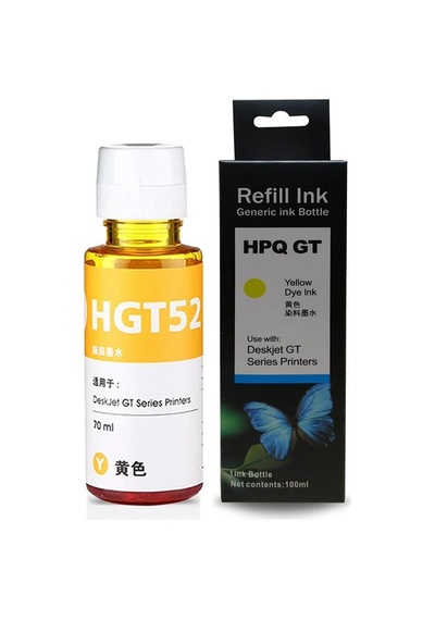 Hp Gt52/Gt51/Gt5810/Gt5820/Hp315/415 Uyumlu Sarı Mürekkep