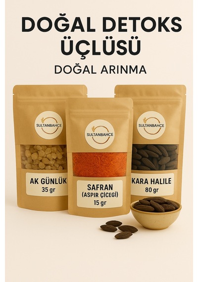 Sultanbahçe Akgünlük- Kara Halile- Safran Yerli -  Seti - Doğal Bitki Çayı