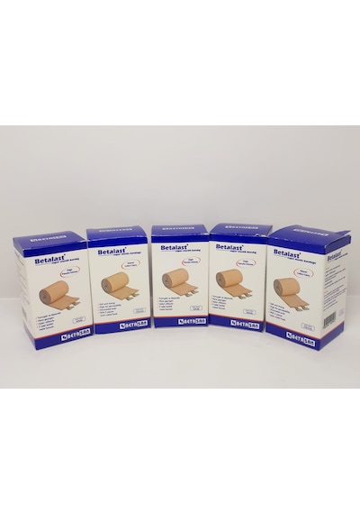 Betalast Elastik Bandaj Ten Rengi 8cm X 3,5 M 5 Adet